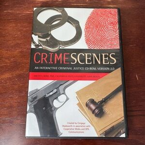 2004 Crime Scenes Interactive Criminal Justice CD-ROM